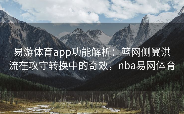 易游体育app功能解析：篮网侧翼洪流在攻守转换中的奇效，nba易网体育  第2张